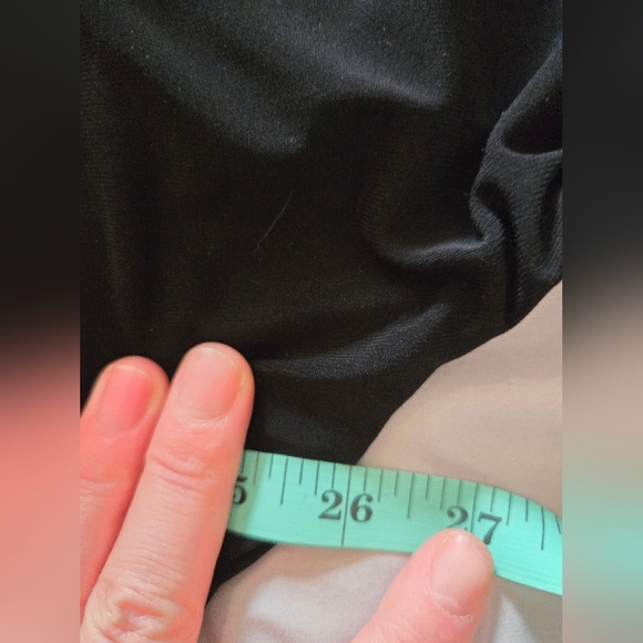 Black Button-Up Soft Blazer with Pockets, Ptp 22'' To 26'' - Picture 5 of 5